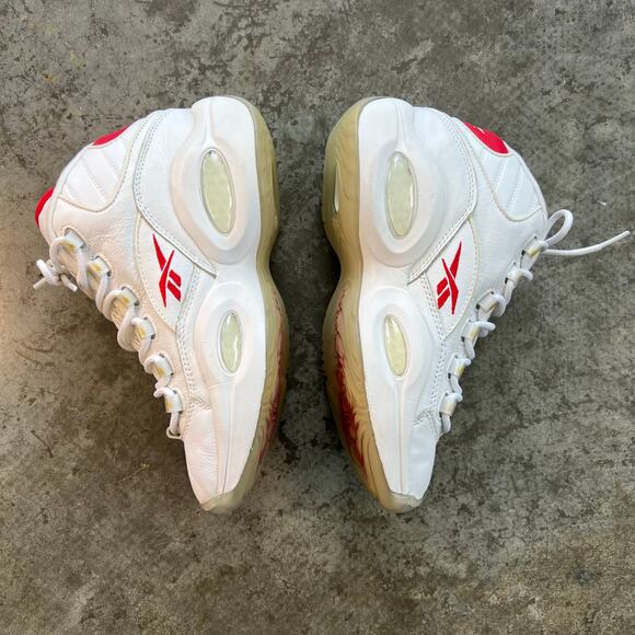 Reebok Question Mid Iverson Classic White Red Gold GX0230 Size 7.5 Men\'s Leather main image 6